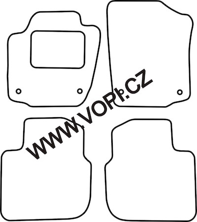 Autokoberce Škoda Rapid 2012 -> Carfit (4317)